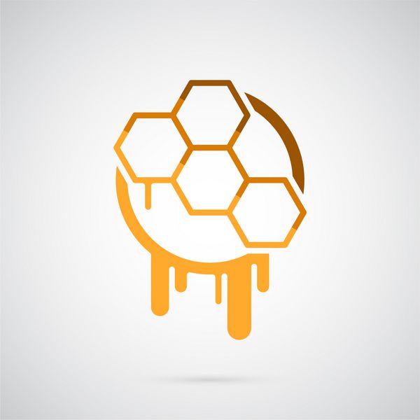 الگوی لوگوی لانه زنبوری نماد خلاق برای هویت شرکت تبلیغات پوستر بنر وب و بروشور