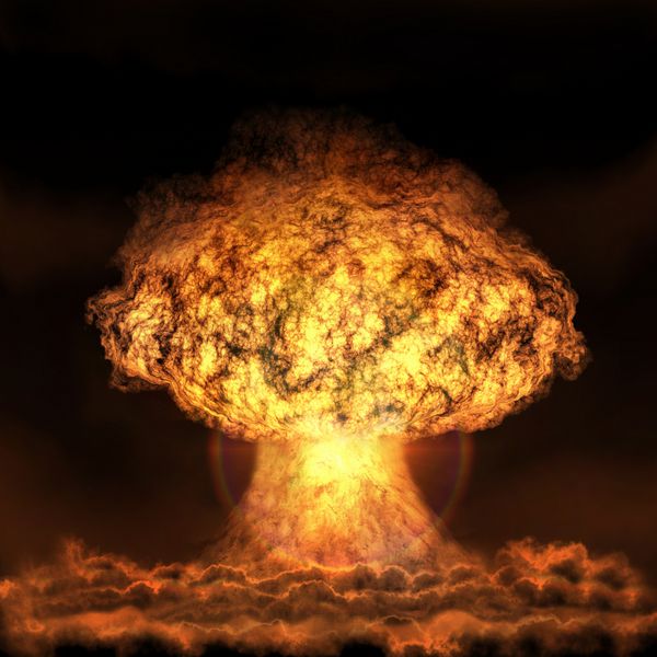 انفجار بمب هسته ای جنگ هسته ای وضوح بالا