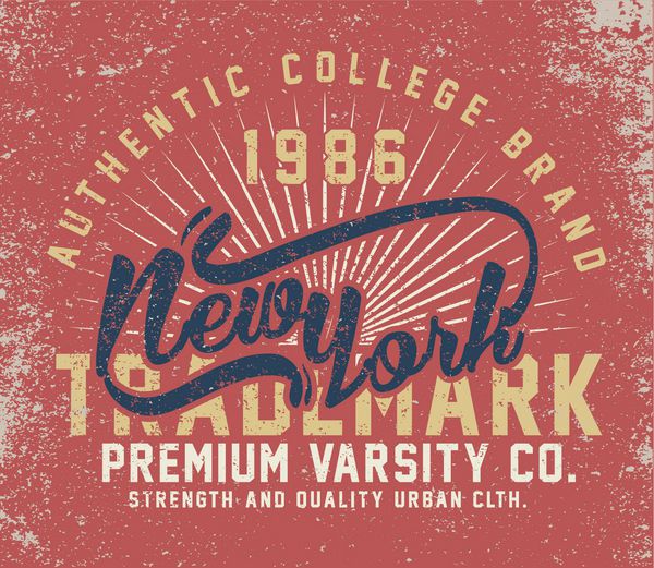 طرح چاپ تی شرت قدیمی شهر نیویورک