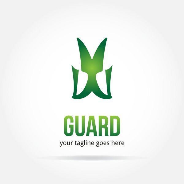 انتزاعی محافظ بیمه محافظ سبز گارد طرح الگوی طراحی کاغذ نماد دفتر خلاق مفهوم نماد شرکت تجاری
