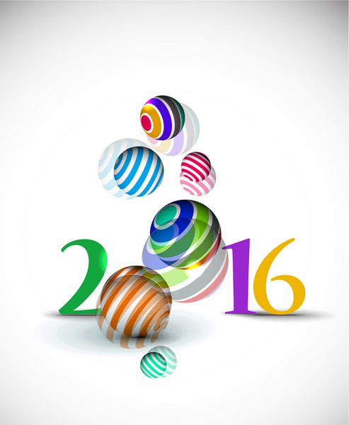 طراحی متن تبریک سال نو 2016