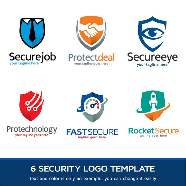 وکتور طراحی الگوی لوگو امنیت - حفاظت
