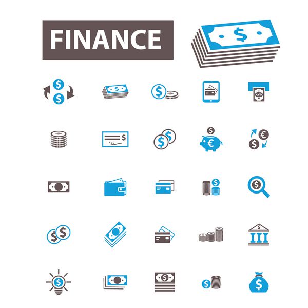امور مالی بانک اعتبار پس انداز نمادهای سرمایه گذاری علائم مفهومی بردار برای اینفوگرافیک تلفن همراه وب سایت برنامه