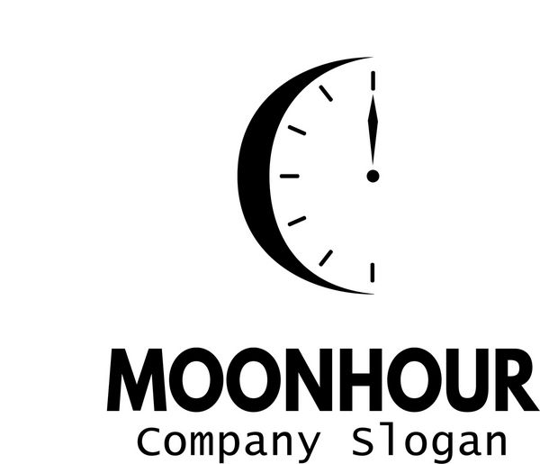 تصویر طراحی ساعت ماه
