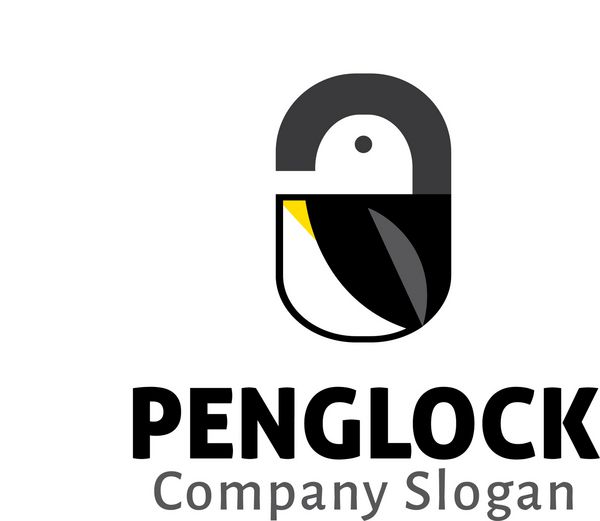 تصویر طراحی قفل پنگوئن
