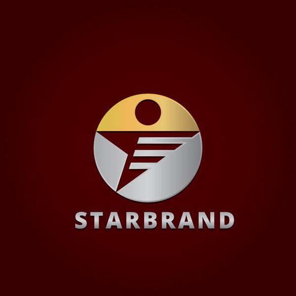 الگوی طراحی لوگوی کسب و کار ستاره انتزاعی الگوی نماد قابل ویرایش برای کسب و کار شما