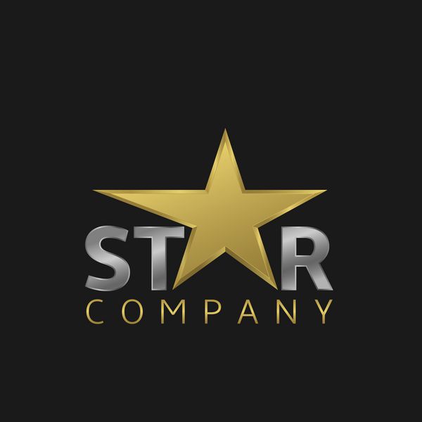 نماد ستاره فوق العاده طلایی برای شرکت شما وکتور