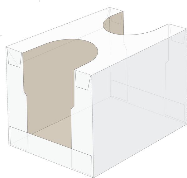 جعبه حمل و نقل برای جعبه های چهار بسته با قالب قالب