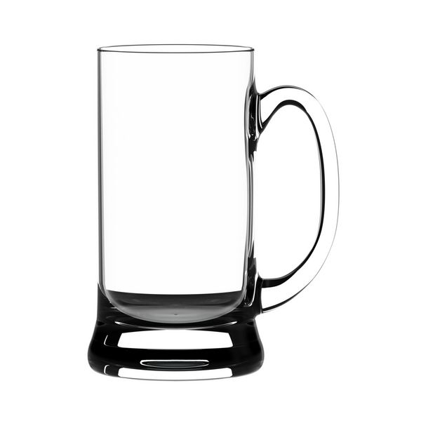 لیوان خالی جدا شده روی سفید