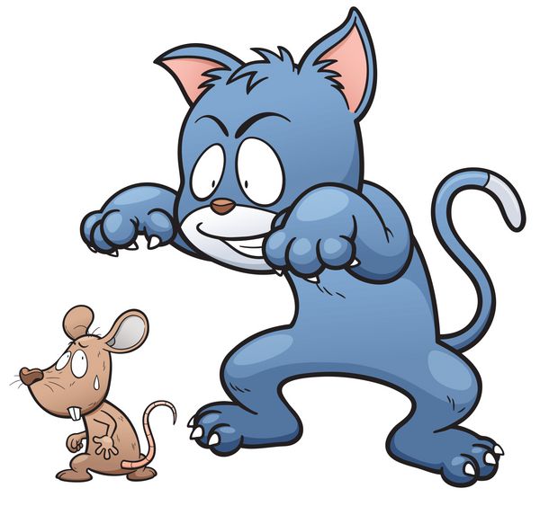 وکتور از گربه و موش کارتونی