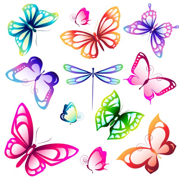 طراحی پروانه ها