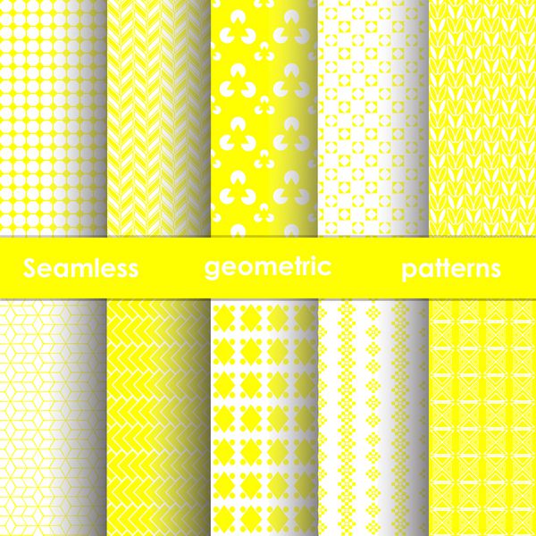 مجموعه ای از 6 الگوی بدون درز زرد