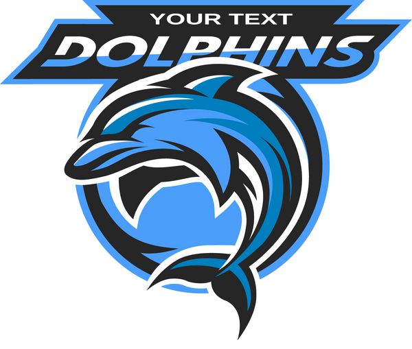 لوگوی دلفین نشان یک تیم ورزشی