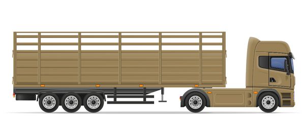 کامیون نیمه تریلر برای حمل و نقل کالا وکتور ilrati