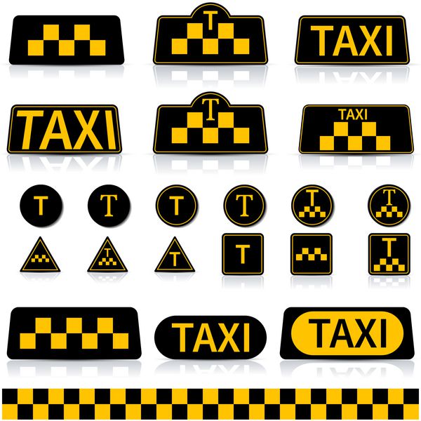 مجموعه علامت تاکسی وکتور