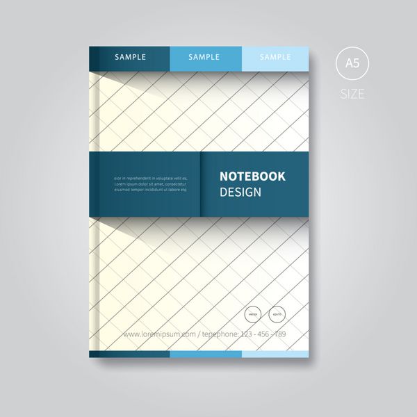 طراحی کتاب unus طراحی جلد کتاب مدرن آبی و سفید برای تجارت گزارش ann ارائه شرکت