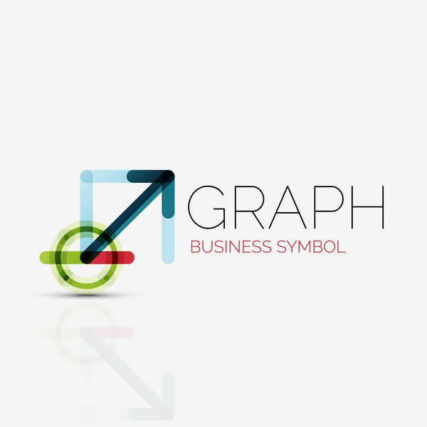 ایده لوگوی انتزاعی نمودار خطی یا نمودار آیکون کسب و کار الگوی طراحی لوگو تایپ وکتور خلاقانه