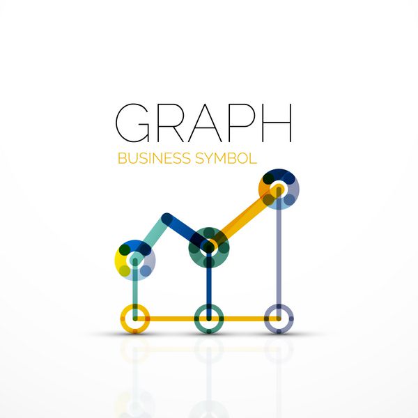 ایده لوگوی انتزاعی نمودار خطی یا نمودار آیکون کسب و کار الگوی طراحی لوگو تایپ وکتور خلاقانه