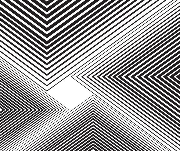 طرح انتزاعی نوری نواری موج متحرک سیاه و سفید