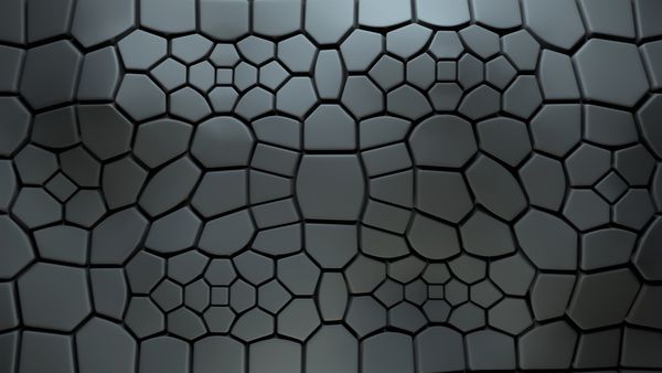 پس زمینه انتزاعی سه بعدی با چند ضلعی های اکسترود شده