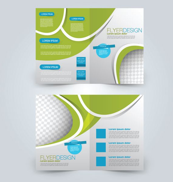 پس زمینه طراحی بروشور انتزاعی قالب بروشور می تواند برای جلد مجله مدل کسب و کار آموزش ارائه گزارش استفاده شود رنگ آبی و سبز