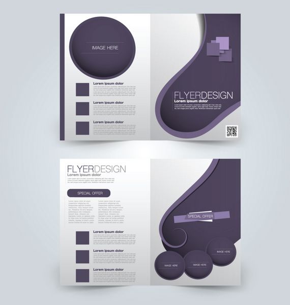 پس زمینه طراحی بروشور انتزاعی قالب بروشور می تواند برای جلد مجله مدل کسب و کار آموزش ارائه گزارش استفاده شود رنگ بنفش