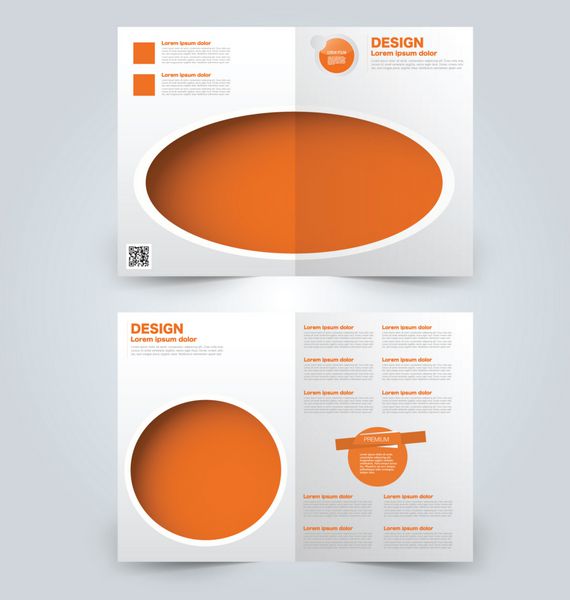 پس زمینه طراحی بروشور انتزاعی قالب بروشور می تواند برای جلد مجله مدل کسب و کار آموزش ارائه گزارش استفاده شود رنگ نارنجی