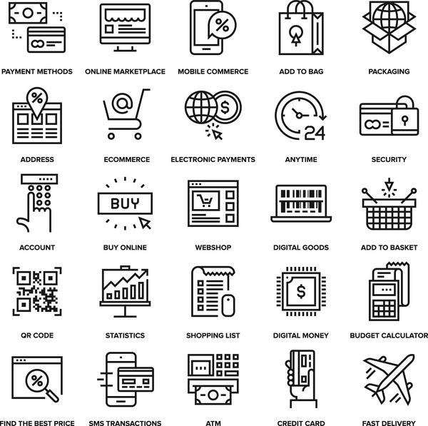 نمادهای تجارت دیجیتال