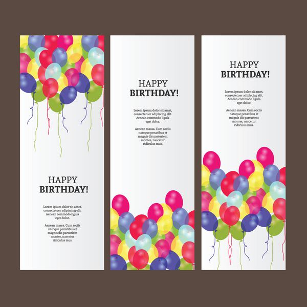 طراحی کارت پستال و پس زمینه تبریک تولد