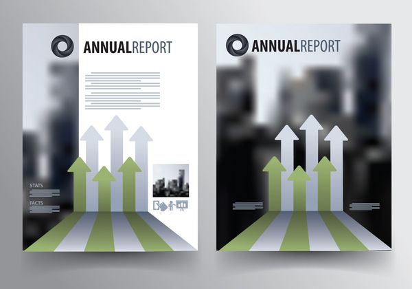 قالب طراحی گزارش سالانه بردار 