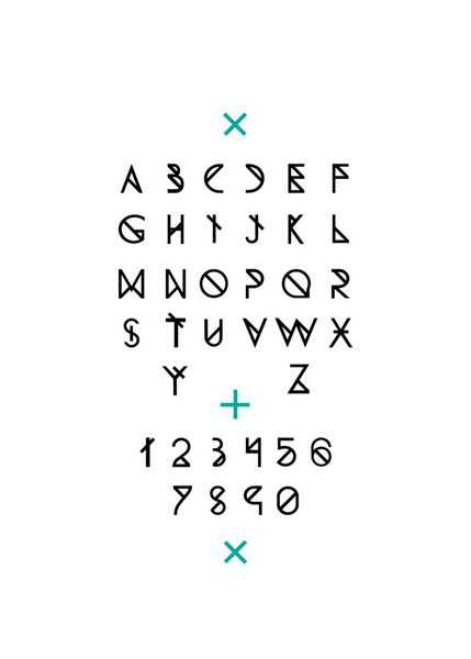 الفبای لاتین با اعداد حروف خط مشکی در زمینه سفید فونت وکتور الفبای برداری