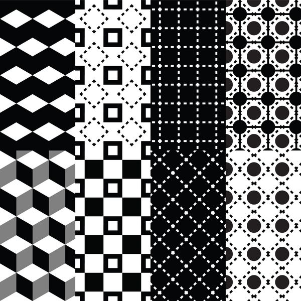 8 الگوی سیاه و سفید