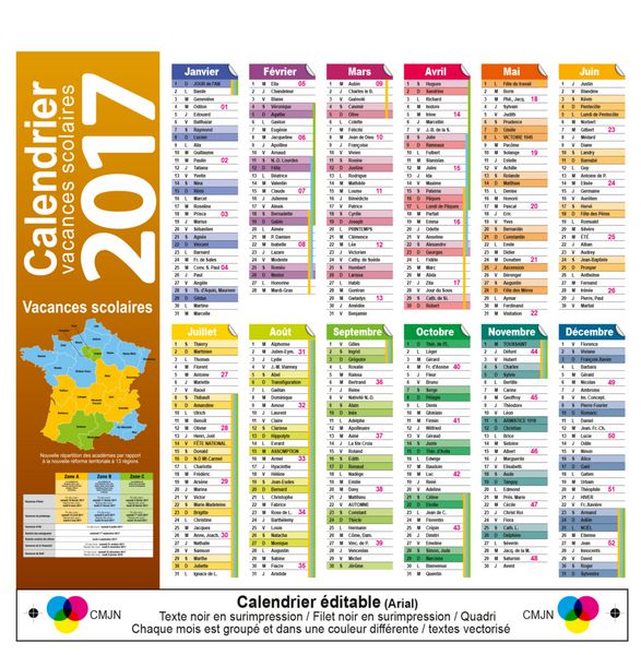calendrier eجپditable 2017 - 07