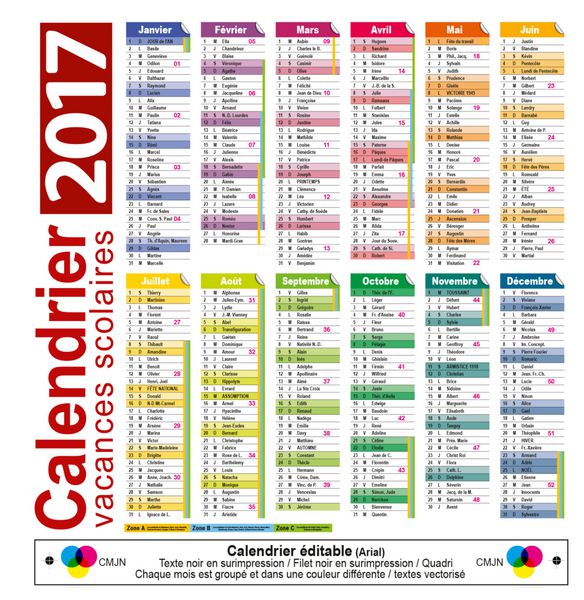 calendrier eجپditable 2017 - 13