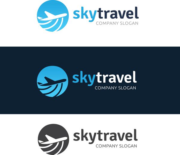 لوگوی سفر آژانس مسافرتی آنلاین لوگوی گردشگری لوگوی هواپیما