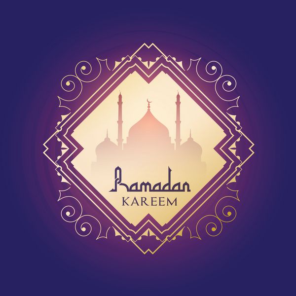 پس زمینه ماه مبارک رمضان کریم