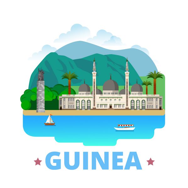 وکتور وب الگوی طراحی کشور گینه