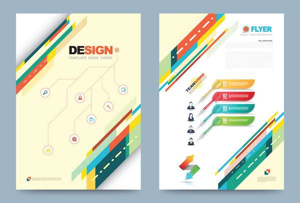 طراحی قالب بروشور ان گزارش بروشور قالب طراحی بروشور پس زمینه صاف انتزاعی ارائه جلد جزوه طرح در اندازه a4