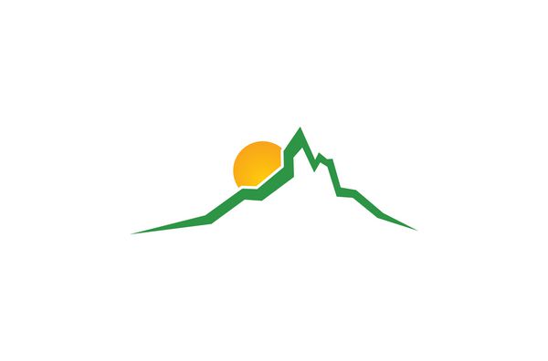 لوگوی کوه سبز خورشید