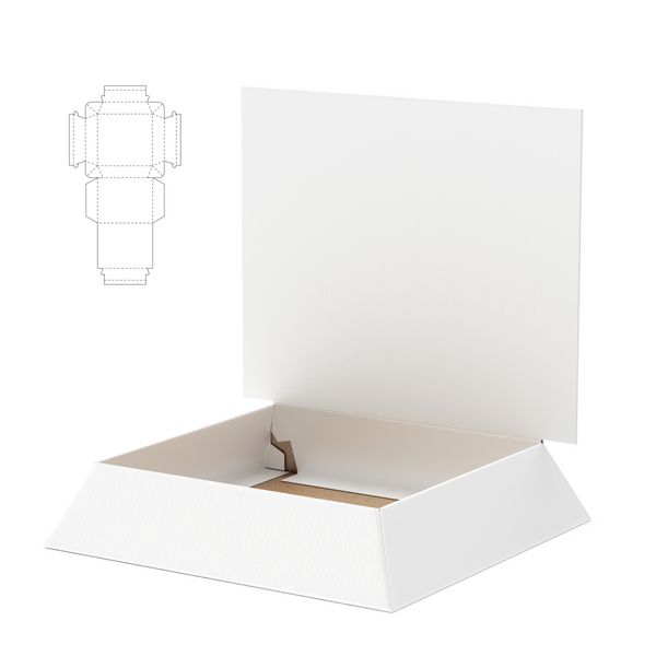 جعبه سینی مخروطی با هدر صفحه نمایش شمارنده و قالب برش قالب