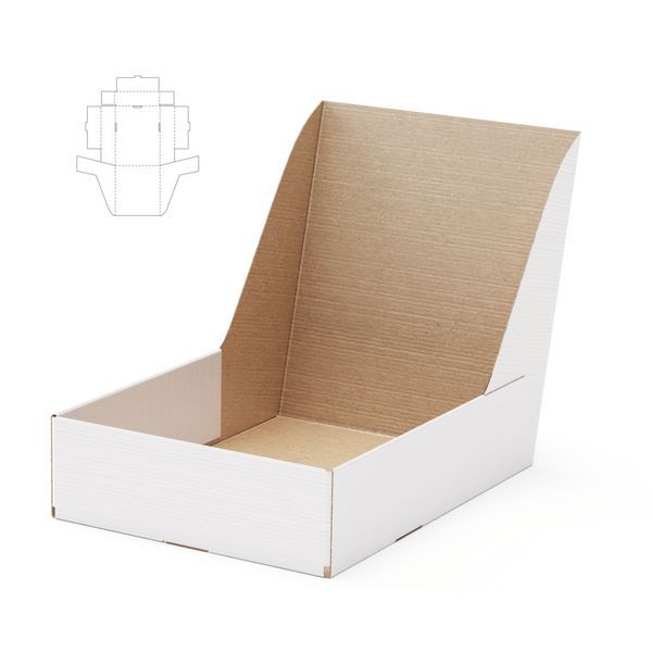 جعبه قفسه زاویه دار با الگوی خط قالب