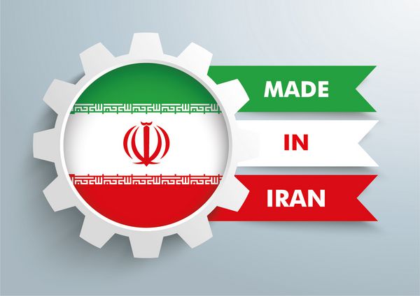 دنده سفید با پرچم ملی ایران وکتور fie