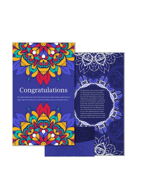 مجموعه کارت های تبریک وکتور و پاکت در زمینه تزئین شده الگوی تولدت مبارک بروشور گواهی هدیه دعوتنامه مهمانی تبریک