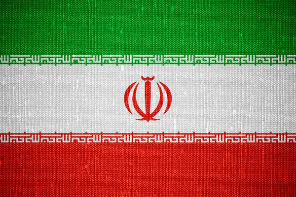پرچم ایران یا بنر ایران در زمینه بوم