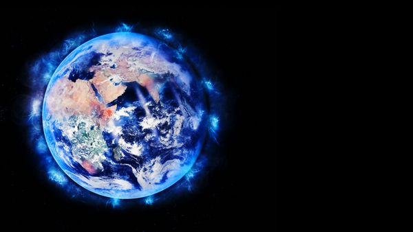 انرژی کره زمین سیاره زمین - خاورمیانه مدیترانه ای عناصر این تصویر ارائه شده توسط ناسا