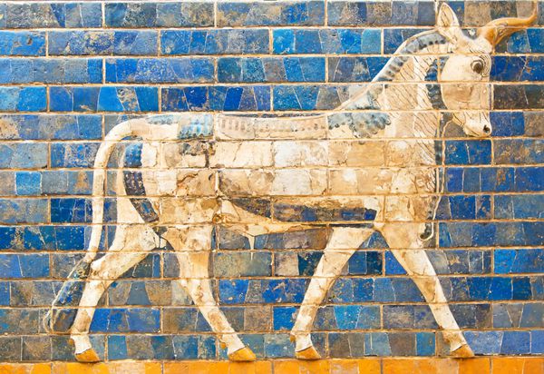 تابلوی سومری باستانی که حیوانات را به تصویر می کشد