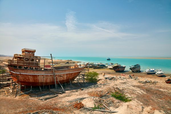 کارخانه کشتی سازی قدیمی جزیره قشم ایران