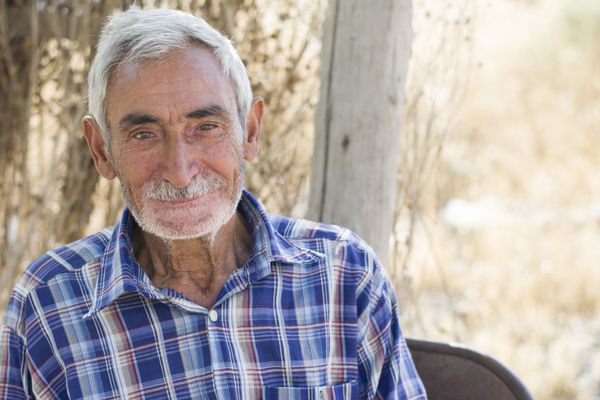 خلخال - ایران 21 سپتامبر 2016 پرتره مرد سالخورده افقی استان اردبیل