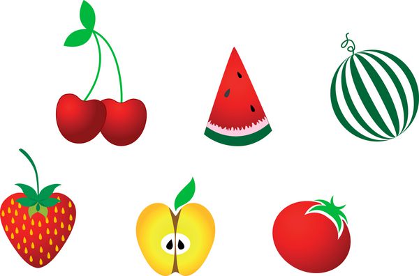 نمادهای میوه های تازه