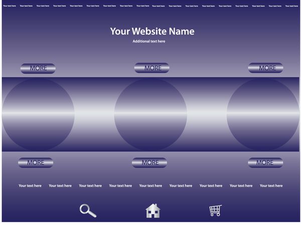 قالب طراحی سایت وکتور